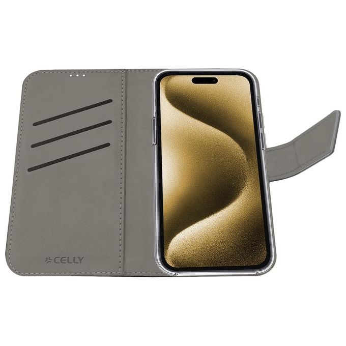 Celly Wally Case per iPhone 16 Plus Nero