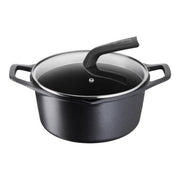 Lagostina Aroma Casseruola Fonda 2 Maniglie Coperchio Alluminio Pressofuso 24cm