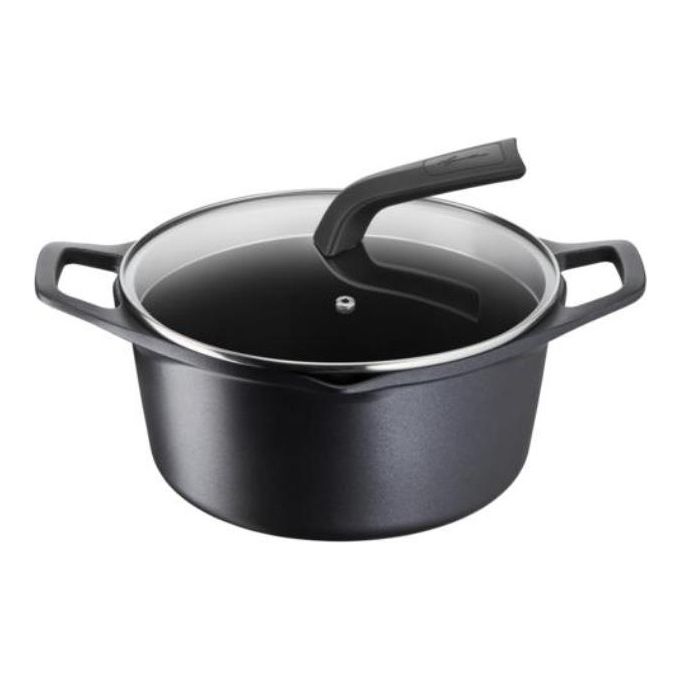 Lagostina Aroma Casseruola Fonda 2 Maniglie Coperchio Alluminio Pressofuso 24cm