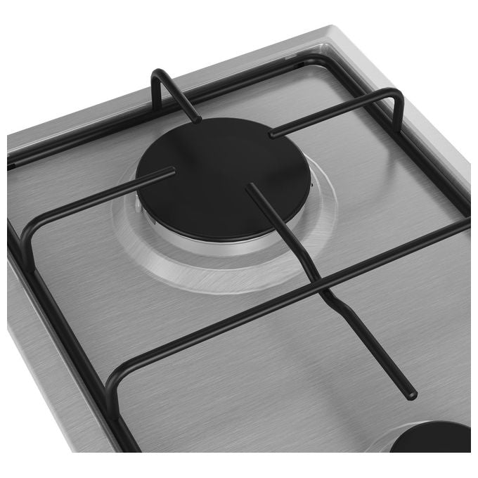 Beko HDCG32220FX Piano Cottura a Gas 2 Zone 30 cm Acciaio Inox