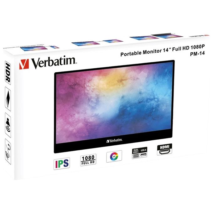 Verbatim Pm-14 Monitor Portatile 14'' Full Hd