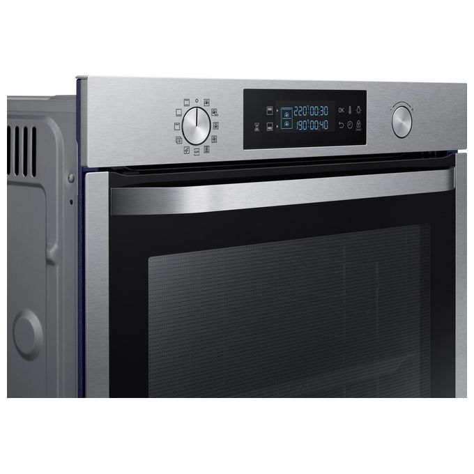 Samsung NV75K5541RS Serie Avant Dual Cook Forno Elettrico Multifunzione da Incasso Catalitico Doppia Ventola Capacita' 75 Litri Classe energetica A 50 Funzioni 60 cm Acciaio Inox
