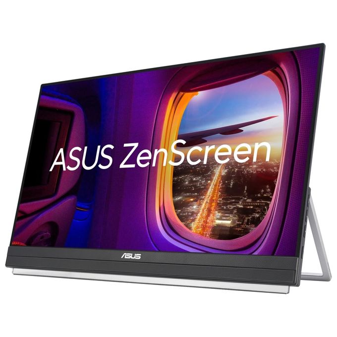 ASUS ZenScreen MB229CF Monitor Portatile da 22” pollici (21.5) FHD (1920x1080) Tecnologia IPS Frequenza 100 Hz USB-C PD 60W Speaker Audio 2.1 con Subwoofer Maniglia di Trasporto Nero