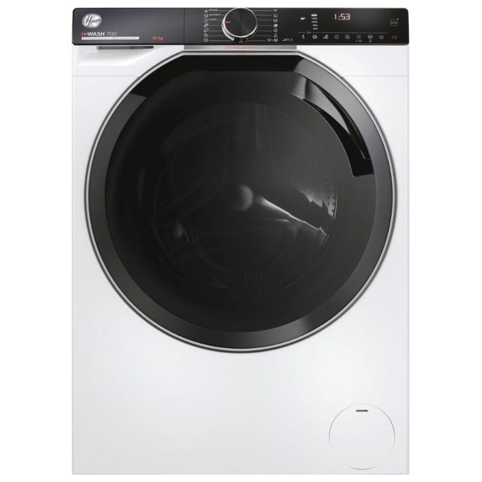 Hoover H-WASH 700 H7W 610MBC-S - Lavatrice a carica frontale 10 kg, 1600 rpm, Classe A, Motore Inverter, Programma Auto Care, (85x60x57 cm), Bianco
