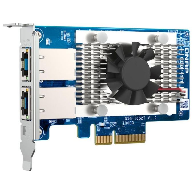 Qnap QXG-10G2T Scheda di Rete e Adattatore Interno Ethernet 10000 Mbit-s