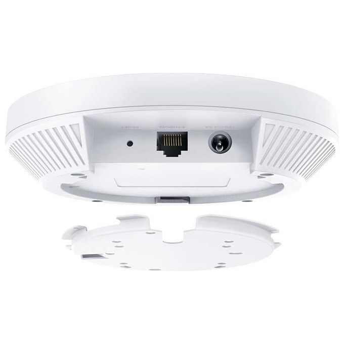 Tp-Link EAP610 AX1800 Gigabit Dual Band WiFi 6 WLAN Access point (Dualband 1775 Mbit-s, Omada SDN, gestione centrale, 1 porta Gigabit, roaming wireless senza interruzioni, PoE-DC), bianco