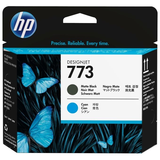 HP 773 Testina di Stampa Nero-Ciano