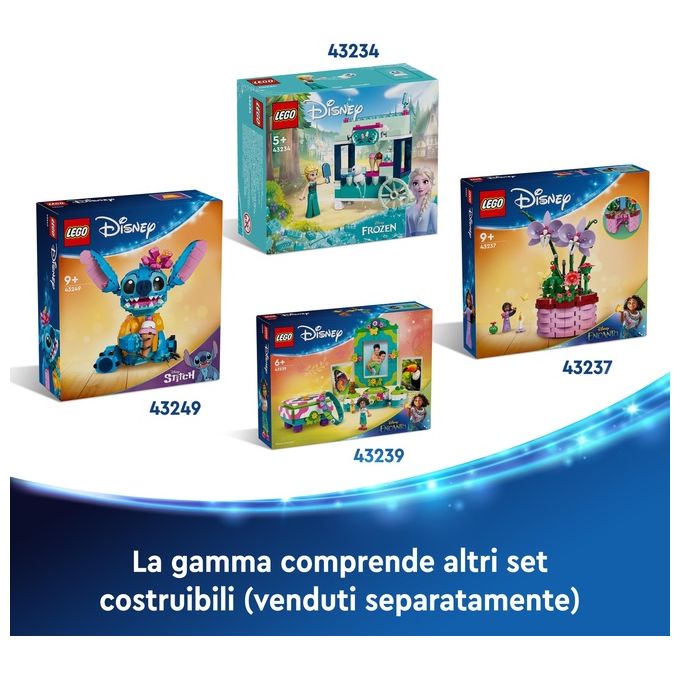 LEGO Disney 43249 Stitch, Gioco per Bambini 9+, Personaggio da Costruire con Parti Mobili, Idea Regalo Divertente dal Film