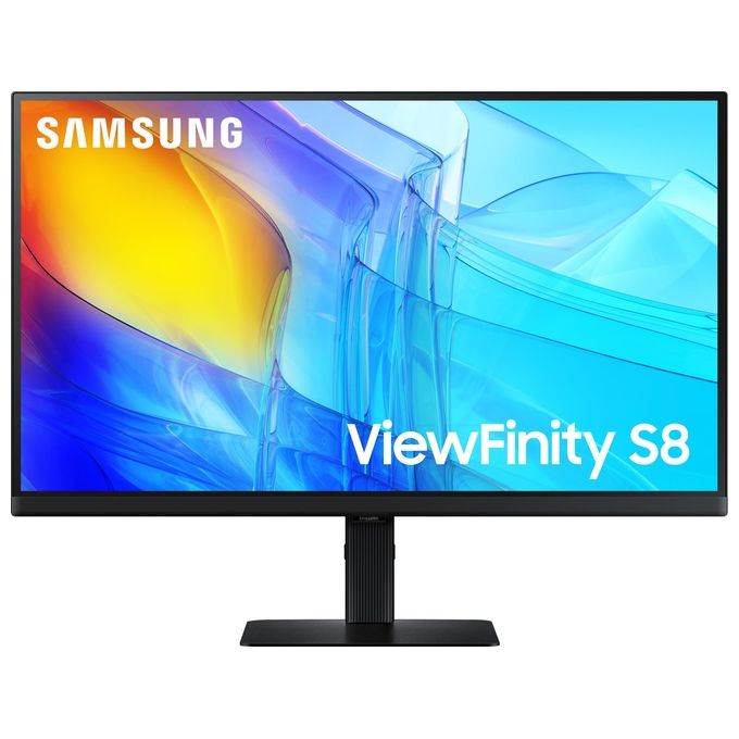 Samsung  ViewFinity Monitor S80D 27'' 4K risoluzione 3840x2160 Pannello IPS HDR10 350 CD-m2 orientabile inclinabile supporto da parete VESA porte HDMI
