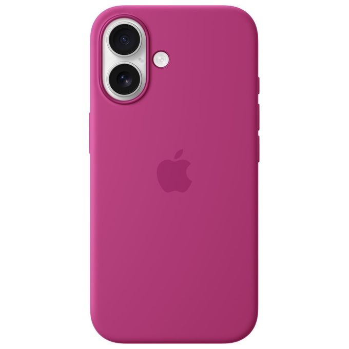 Apple Custodia MagSafe in Silicone per iPhone 16 Fucsia ​​​​​​​