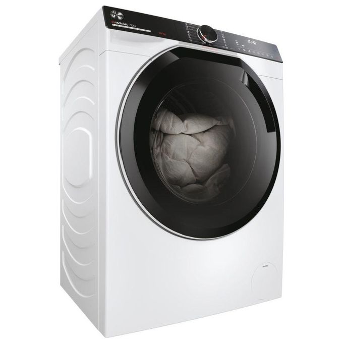 Hoover H-WASH 700 H7W 610MBC-S - Lavatrice a carica frontale 10 kg, 1600 rpm, Classe A, Motore Inverter, Programma Auto Care, (85x60x57 cm), Bianco