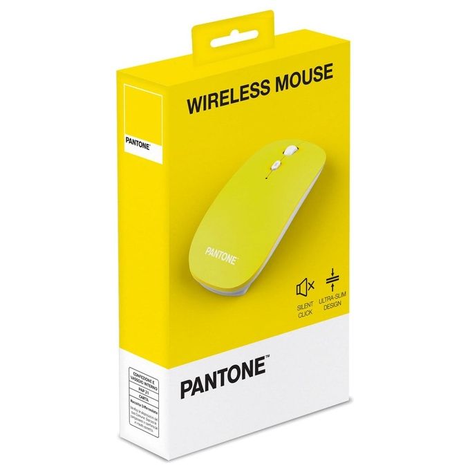 Pantone PT-KB09MY Wireless Mouse Giallo