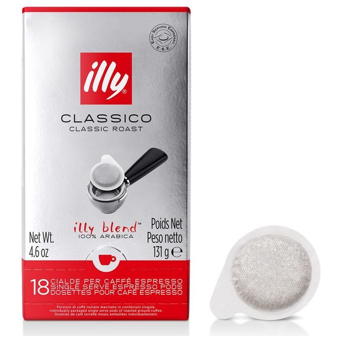 Illy Caffe' in Cialde ESE Monodose Tostato Classico 1 Confezione da 18 Cialde