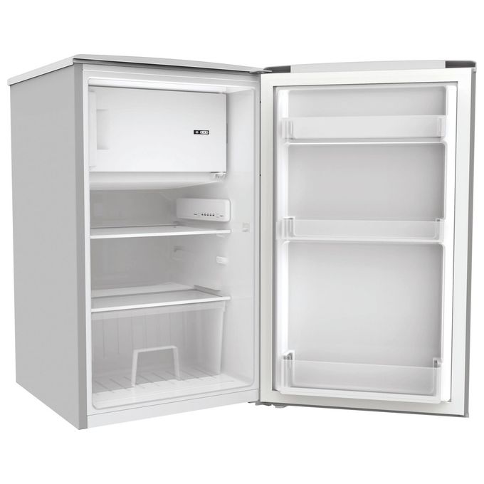 Candy COT1S45ESH - Frigorifero Mono Splitporta con congelatore 106 L, 84 cm, Classe E, 39 dB, Statico, Maniglia esterna in metallo, Argento