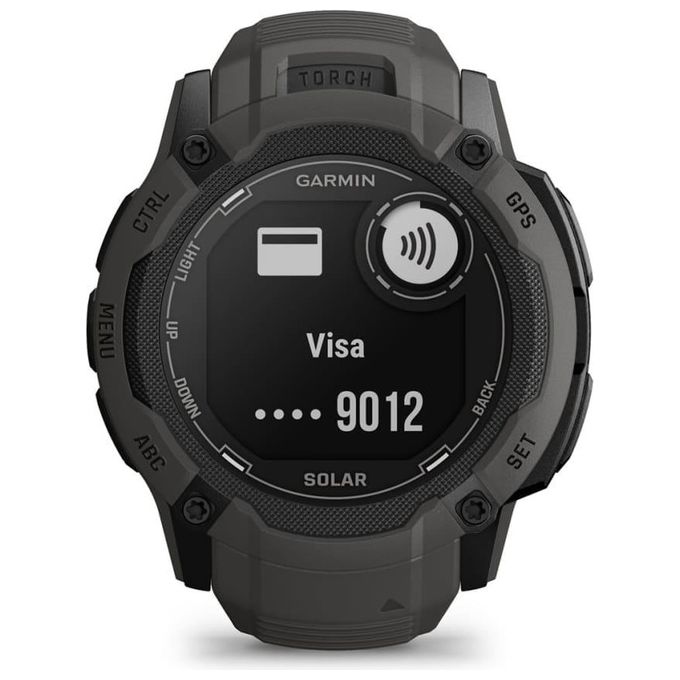 Garmin Instinct 2X Solar 50mm GPS Outdoor Sport Salute Notifiche Graphite
