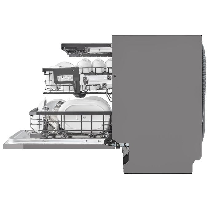 LG QuadWash DB365TXS Lavastoviglie a Scomparsa Totale Classe Energetica B 14 Coperti Vapore Wi-Fi