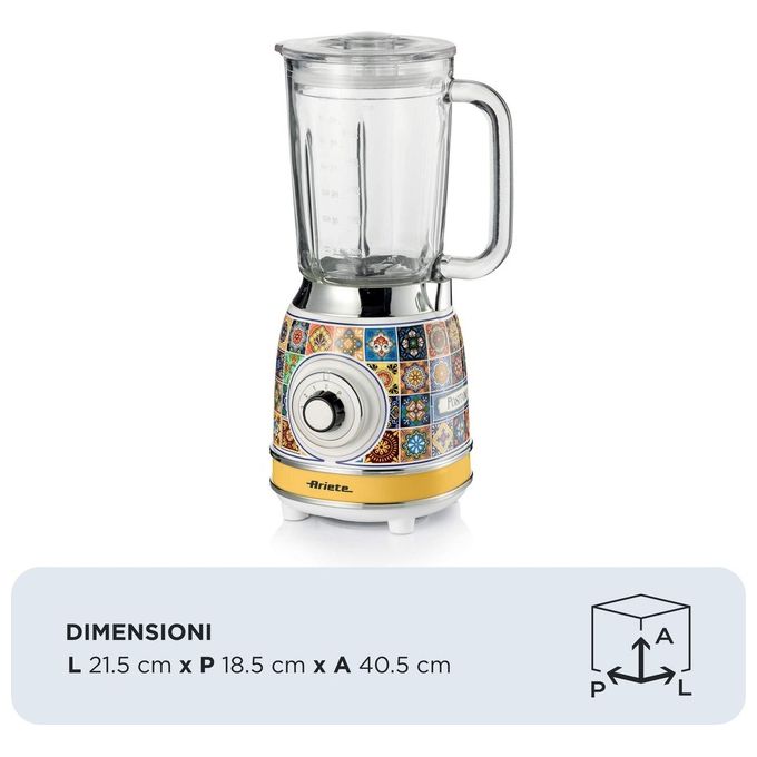 Ariete 583 Positano Frullatore 1.5 Litri 1000W 4 Velocita' Lame Inox