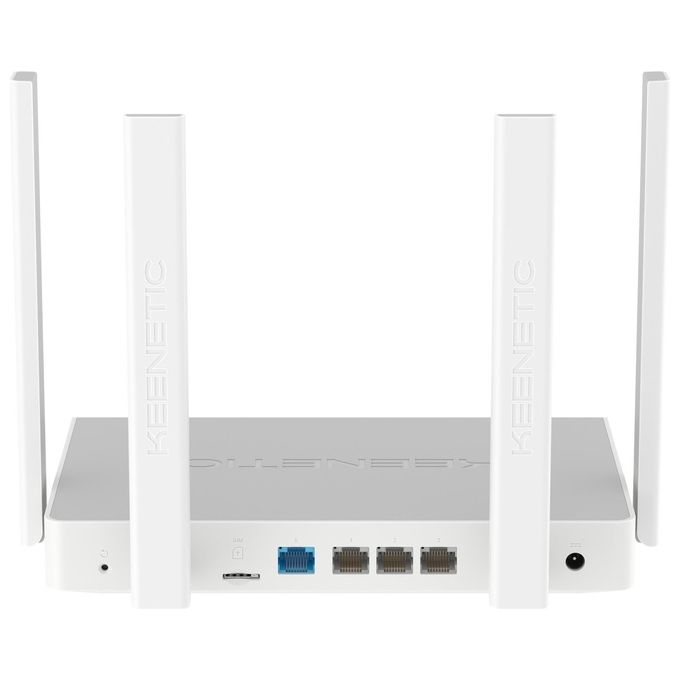 Keenetic Hero 4G Kn-2311 Modem-Router 4G 4 Porte 1Gbps Wi-Fi Ax1800 Mesh Vpn Parental Control Media Server Menu Multi Lingua