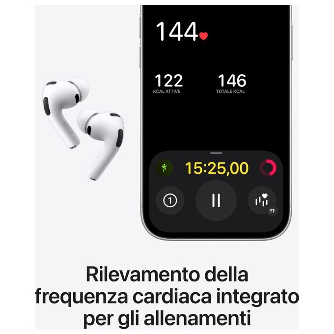 Apple AirPods Pro 3a Generazione True Wireless Bluetooth Bianco
