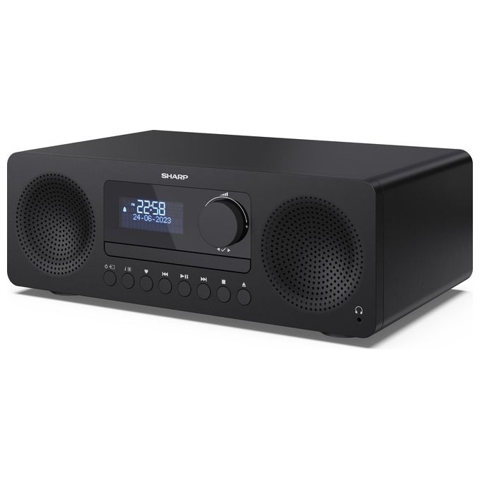 Sharp ALL-IN-ONE HI-FI Sound System Microsistema Audio per la Casa 100W Marrone