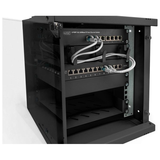 Digitus Armadio Soho Pro 6U a Parete 10'' 315x300mm (lxp) Nero