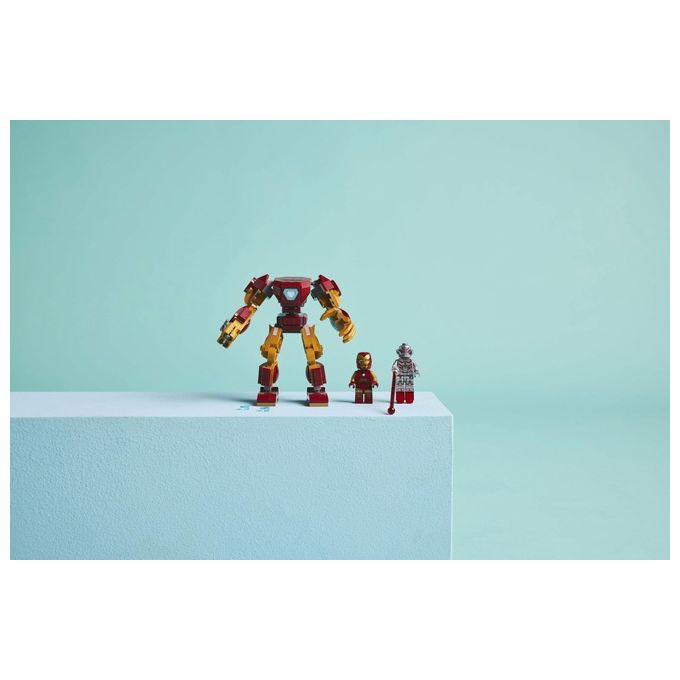 Lego Set 76307 Mech di Iron Man vs Ultron Marvel Super Heroes Assemblaggio Creativo per Fan e Collezionisti