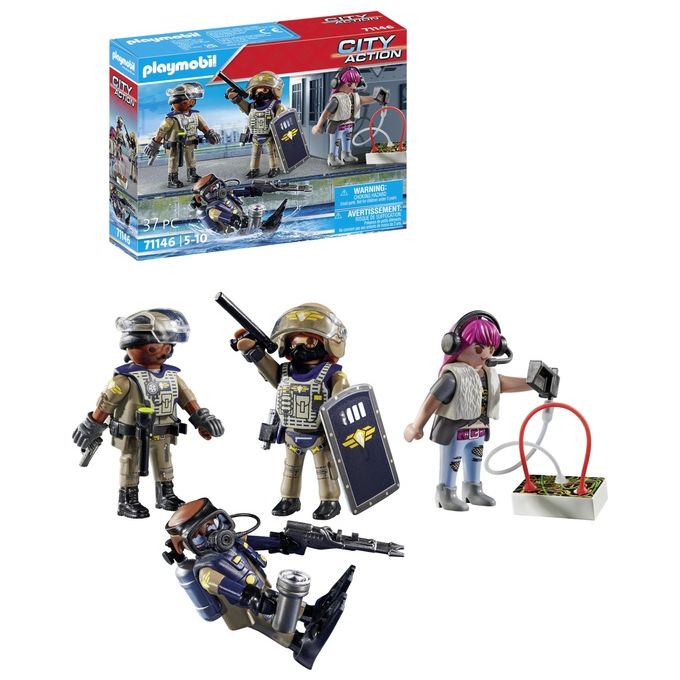 Playmobil City Action Unita' Speciale 4 Personaggi