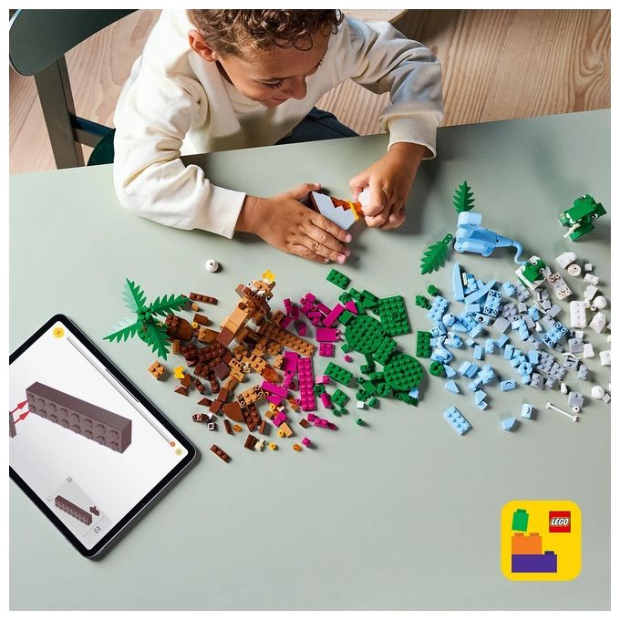 LEGO 11041 Dinosauri Creativi Set di Costruzioni con 450 Pezzi per Bambini 5+ Anni con T. rex Triceratopo Pterosauro Brontosauro e Cucciolo nell'uovo colore Multicolore