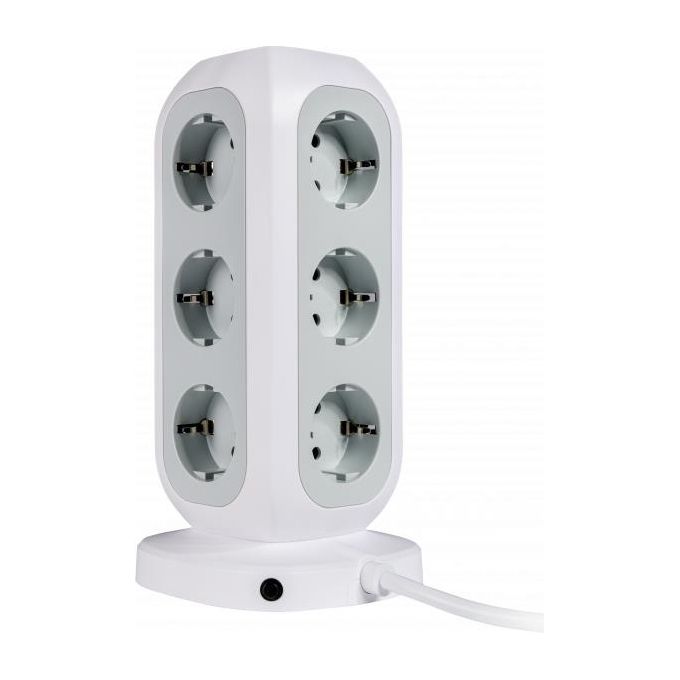 Verbatim EUPT-01 EU Power Tower 11 AC con 2 USB-C - 2 USB-A
