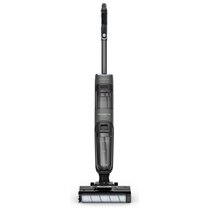 Rowenta X-Clean 4 GZ5035 Scopa Elettrica Lavapavimenti Pulitore a Vapore Aspira e Lava Potenza 200 Watt colore Grigio