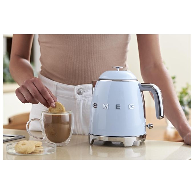 Smeg KLF05PBEU Bollitore 0.8 Litri Stile Blu 50's Style