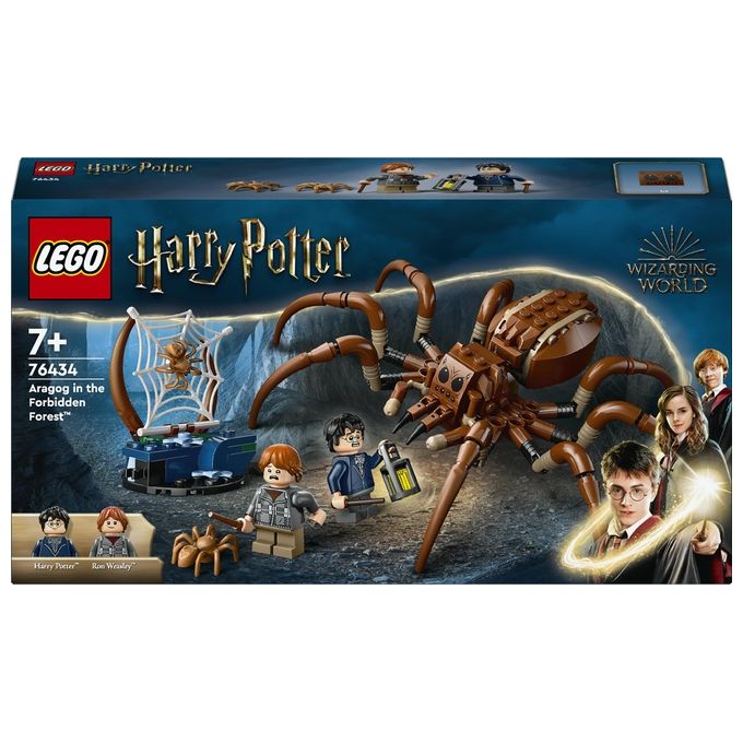 LEGO Harry Potter Aragog nella Foresta Proibita Grande Ragno Giocattolo da Costruire con Parti Snodabili Giochi di Magia per Bambini e Bambine da 7 Anni in su con 2 Minifigure e Accessori 76434