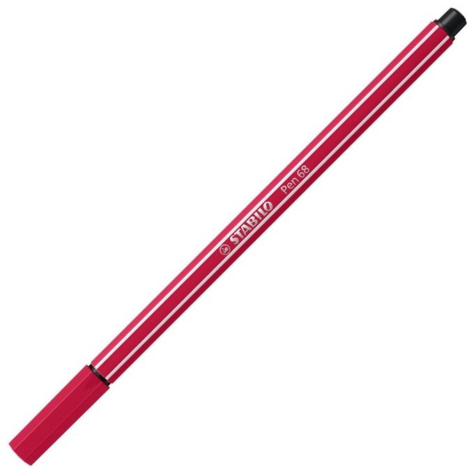 STabilo confezione 10Pz pen 68 Rosso Scuro
