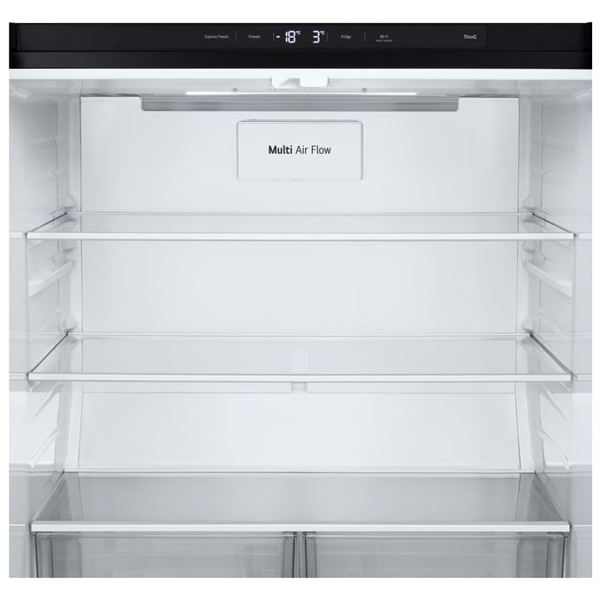 LG GMV860EPDE Frigorifero Multidoor InstaView Slim 530 Litri Classe E Wi-Fi Linear Cooling Total No Frost 835x1787x730 Matte Black