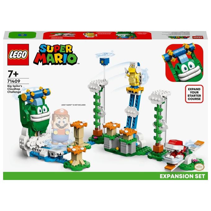 LEGO 71409 LEGO Super Mario Pack espansione Sfida sulle nuvole di Spike gigante Set da costruzione 540 pezzi colore Multicolore