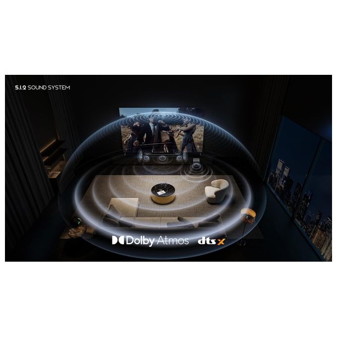 TCL Q Soundbar Q75H 5.1.2 Canali Dolby Atmos con Subwoofer Integrato 780W