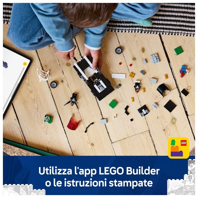 LEGO Set Spider-Man Contro Muscle Car di Venom 76309 Marvel Super Heroes per Avventure Costruibili Emotive