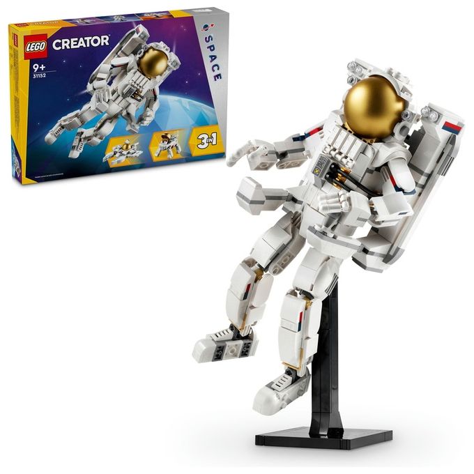 Lego 31152 Creator Set da costruzione 3 in 1 Astronauta Cane Spaziale Astronave Viper Jet 647 pezzi 9+ anni colore Multicolore