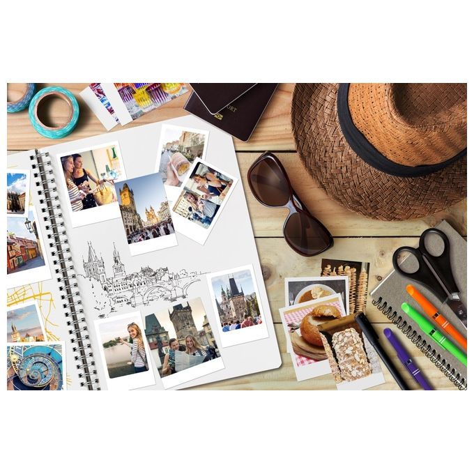 Canon Stampante portatile SELPHY QX20: per la stampa Wi-Fi direttamente dal tuo dispositivo smart. Stampa a sublimazione 2 formati di stampe con adesivo rimovibile e ricarica USB-C - Bianco