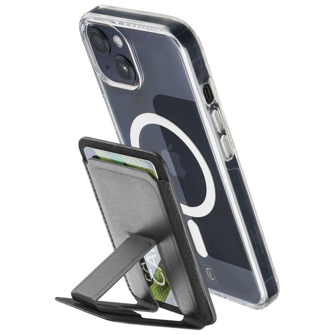 Cellular Line Pocket Stand Mag Portacarte magnetico con funzione stand compatibile con MagSafe