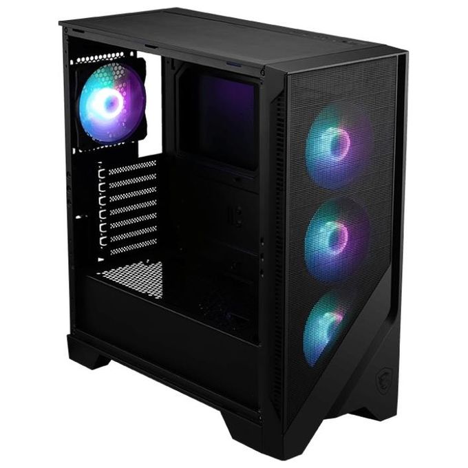 MSI MAG FORGE 320R AIRFLOW Computer Case Micro Tower Nero-Trasparente
