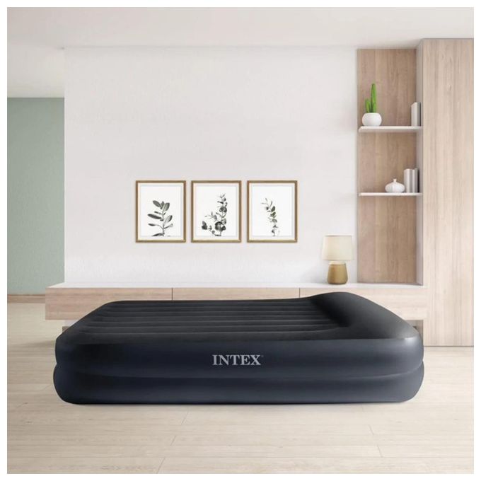 Intex 64124ND Materasso Dura-Beam Pillow Rest Raised Autogonfiante 152x203x42 cm