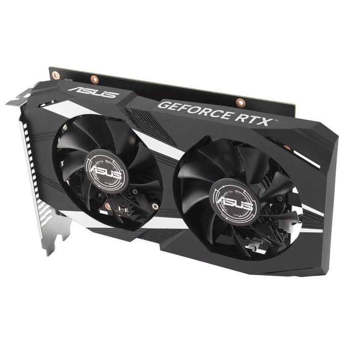 ASUS DUAL NVIDIA GeForce RTX 3050 OC Edition Scheda Video 6 GB GDDR6, Multiprocessore Streaming NVIDIA Ampere, Resistenza alla Polvere IP5X, Auto-Extreme, GPU Tweak III, Nero, DUAL-RTX3050-O6G
