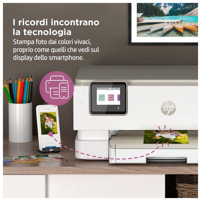 HP, Envy Inspire 7224e, Stampante All-in-One, Wireless Colore, Instant Ink