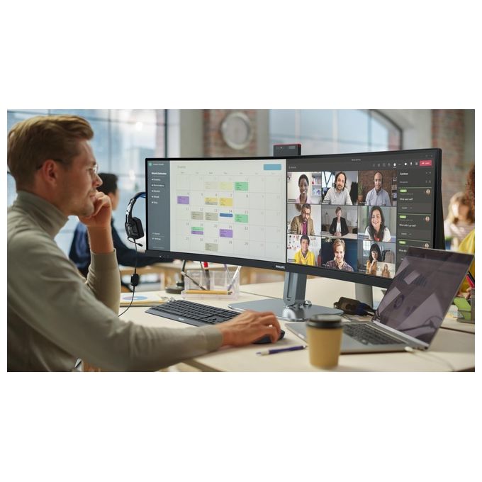 Philips 5000 Series 49B2U5900CH-00 Led Display 48.8'' 5120 x1440 Pixel Dual Qhd Lcd Nero