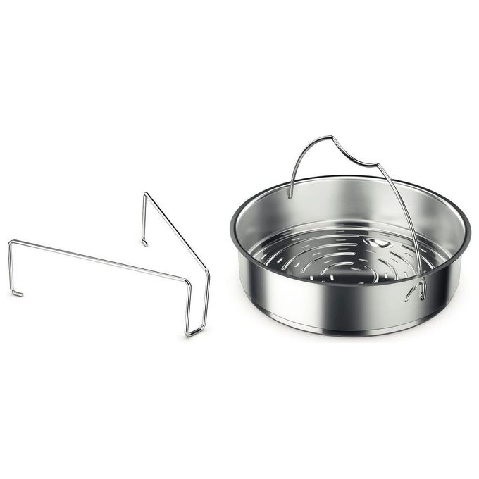 Fissler 622-412-06-070-0 Vitavit Premium Pentola a pressione 6 L 22 cm 4 livelli cottura inclusi induzione acciaio inox colore Acciaio