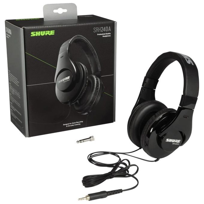 Shure SRH240A BK EFS Cuffie di Qualita' Professionale Nero