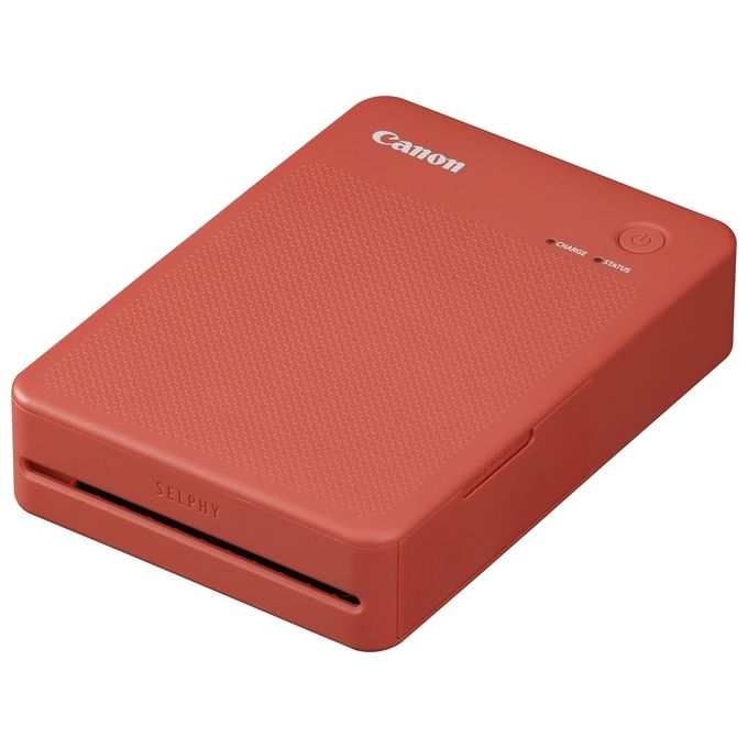 Canon Stampante portatile SELPHY QX20: per la stampa Wi-Fi direttamente dal tuo dispositivo smart. Stampa a sublimazione 2 formati di stampe con adesivo rimovibile e ricarica USB-C - Rosso