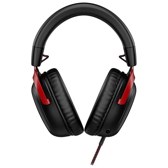 HP HyperX Cloud III Cuffie da Gaming Nero-Rosso