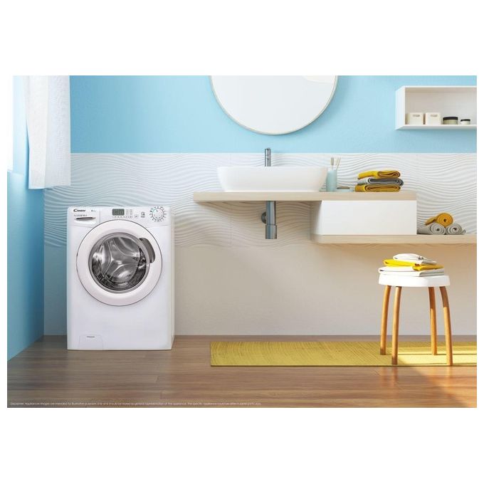 Candy Easy EY4 1061DE-1-S Lavatrice Caricamento Frontale 6Kg 1000 Giri-min Classe Energetica D Bianco